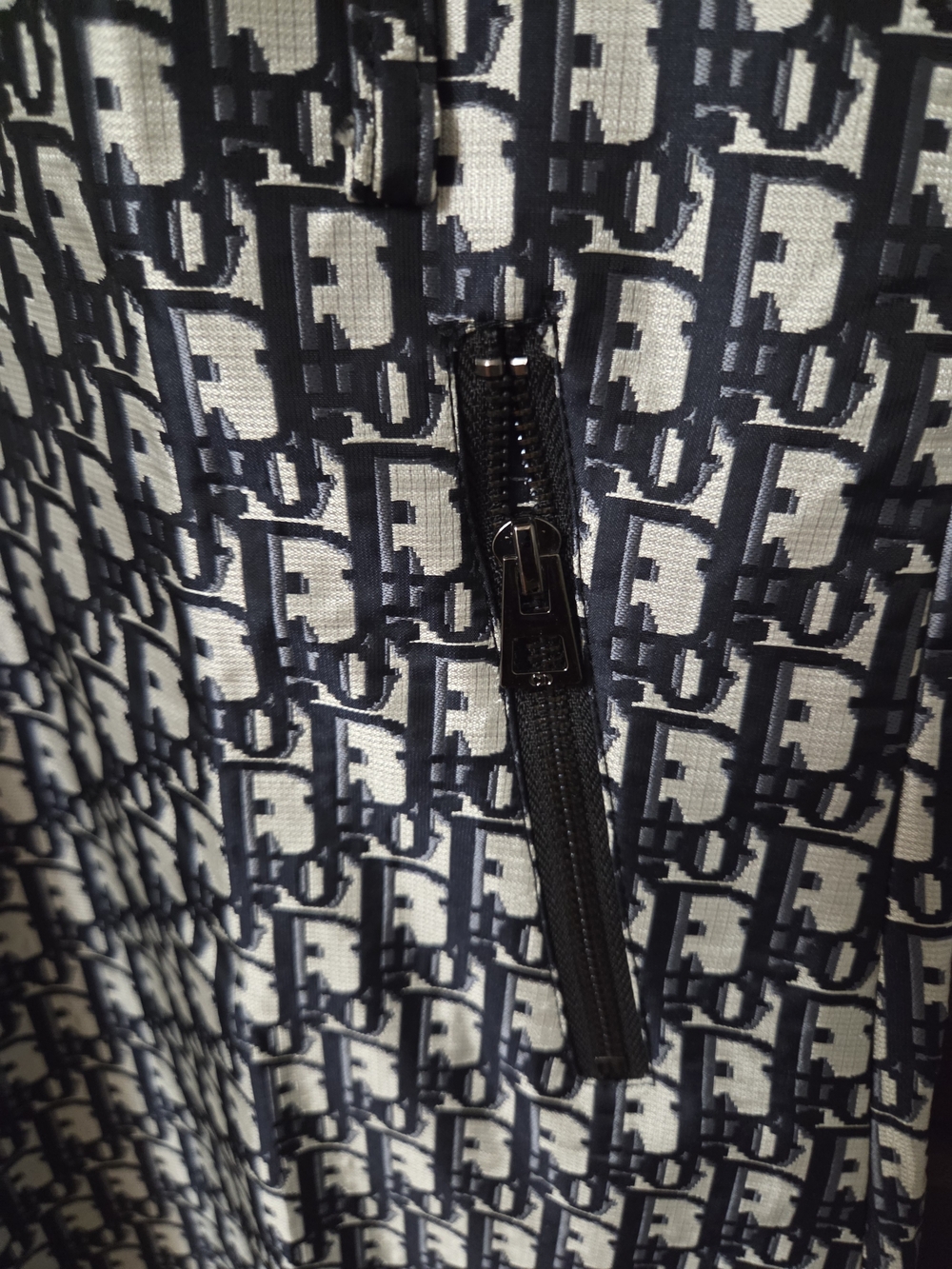 Nwt CD Navy and White Patterned Cap Sleeve Dress - Picture 4 of 4